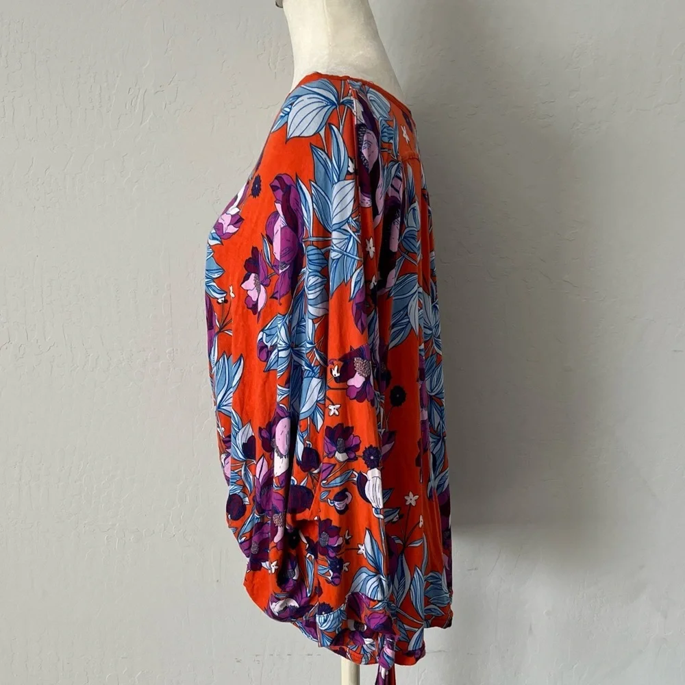 Free People Keepin’ On Orange Shirt - Size Large